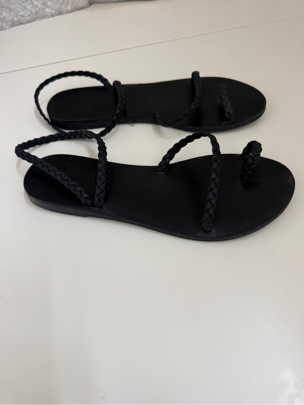 Ancient Greek Black Sandals - Eleftheria black - Picture 2 of 3